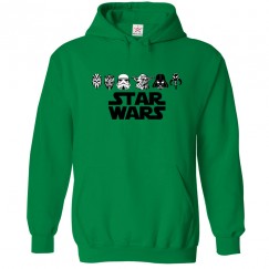 The Wars Character Silhouette Star Hoodie